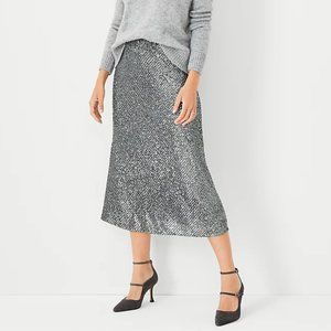 ANN TAYLOR Sequin Slip Skirt